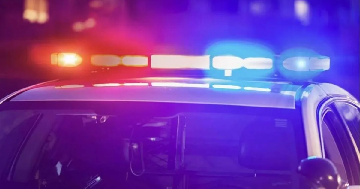 Springfield police cruiser on patrol during a weekend enforcement shift
