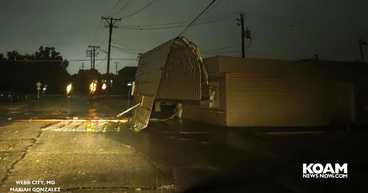 Downed trees and power lines after severe storms in the four-state area