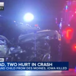 Police investigate a deadly multi-vehicle crash on a dark rural highway