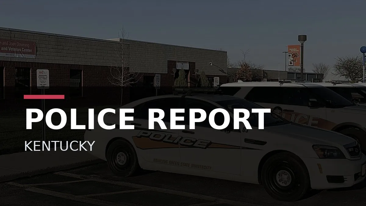 Kentucky State Police cruiser outside a public safety facility