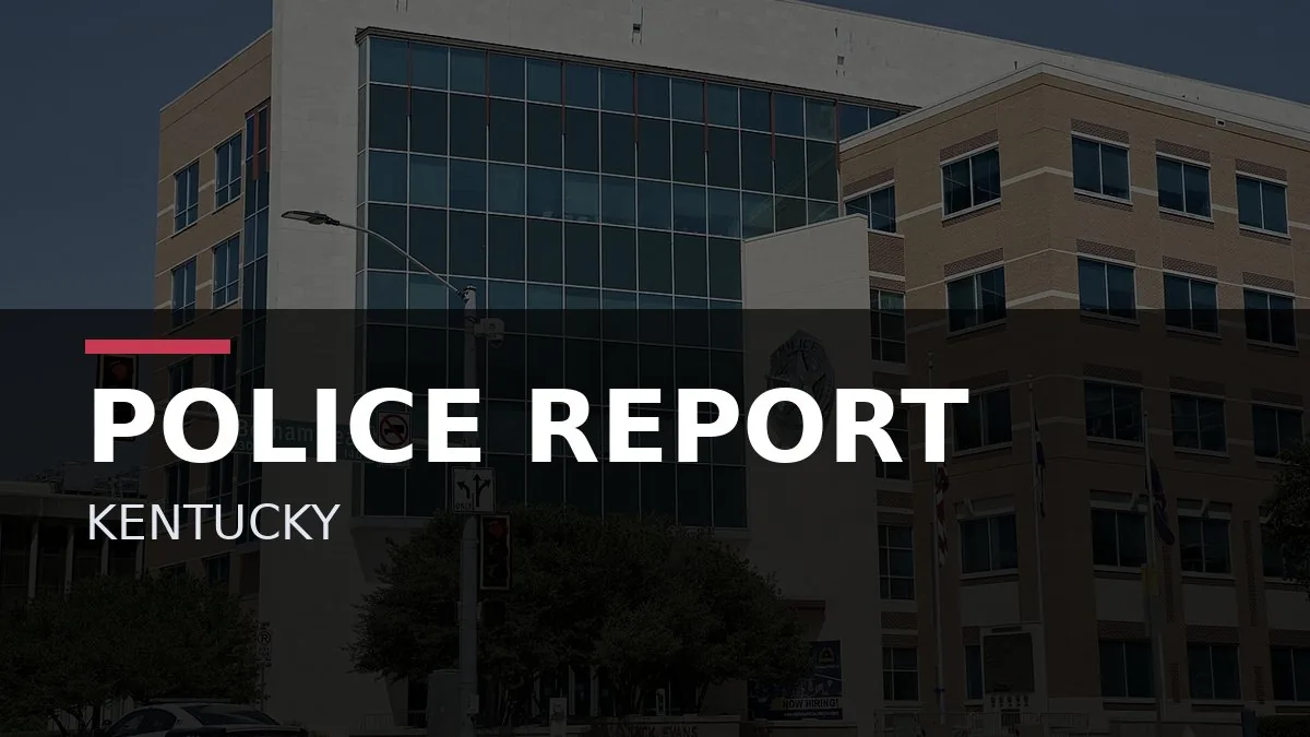 Kentucky State Police cruiser parked during a drug investigation